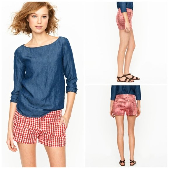 J. Crew | Mini Delicious Apple Shorts | White - Picture 3 of 14